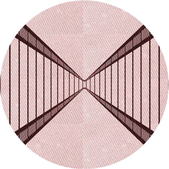 Square Patterned Red Rug, pat3656rd