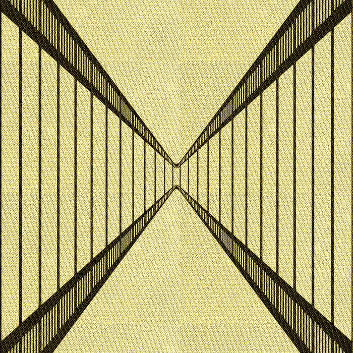 Patterned Sun Yellow Rug, pat3656yw