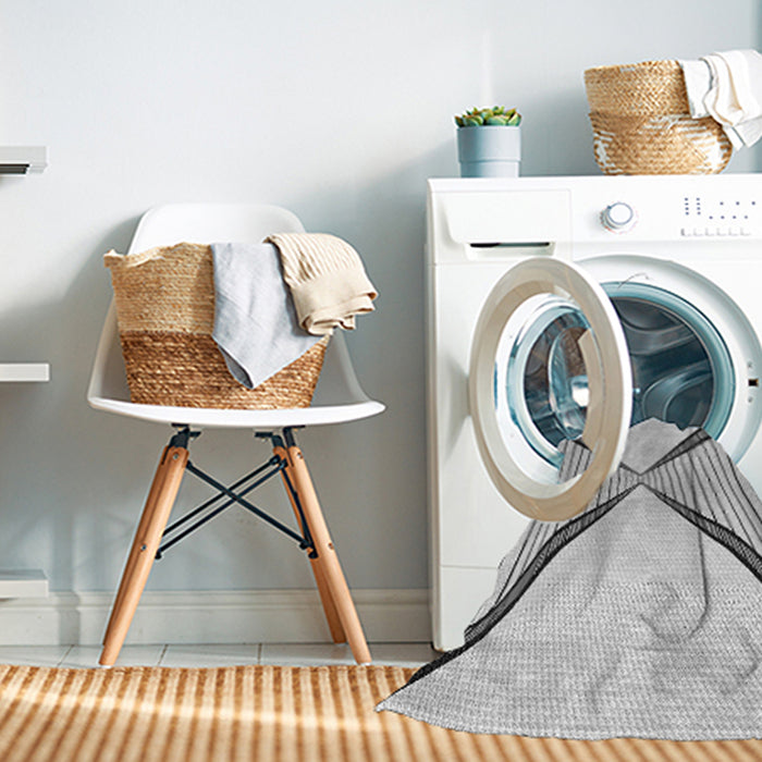 Machine Washable Transitional Gray Rug in a Washing Machine, wshpat3656