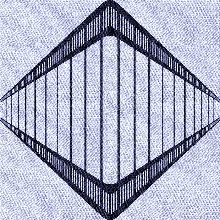 Round Patterned Lavender Blue Rug, pat3657blu