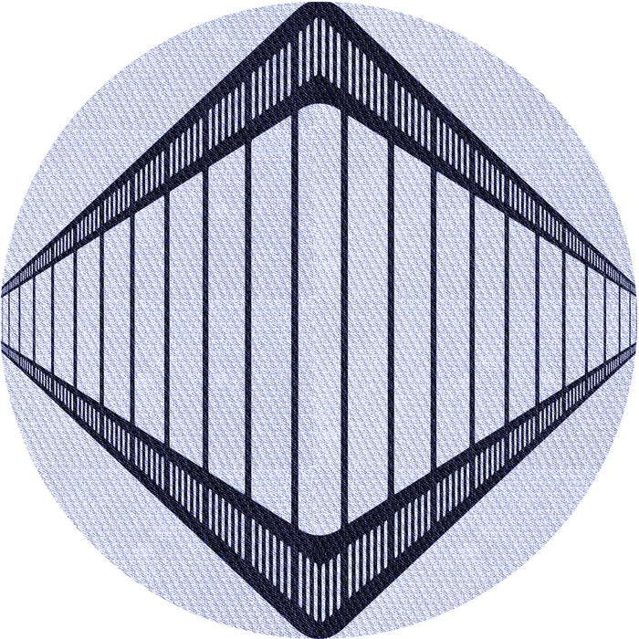 Square Patterned Lavender Blue Rug, pat3657blu