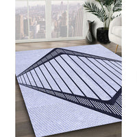 Patterned Lavender Blue Rug, pat3657blu