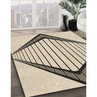 Patterned Wheat Beige Rug, pat3657brn