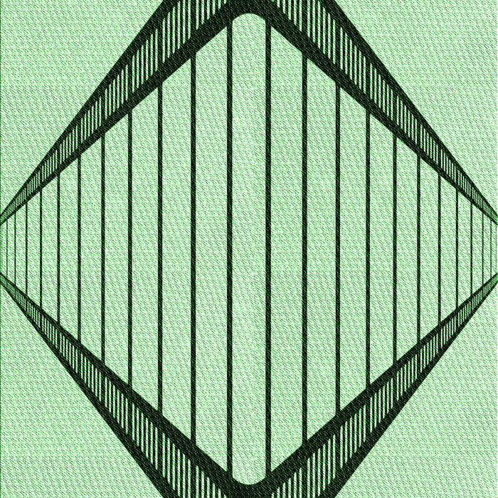 Patterned Mint Green Rug, pat3657grn