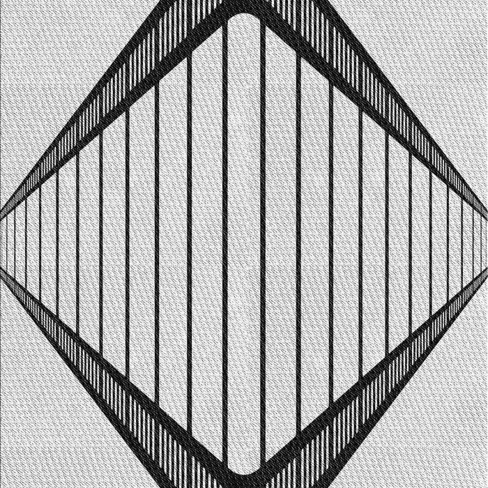 Patterned Platinum Gray Rug, pat3657gry