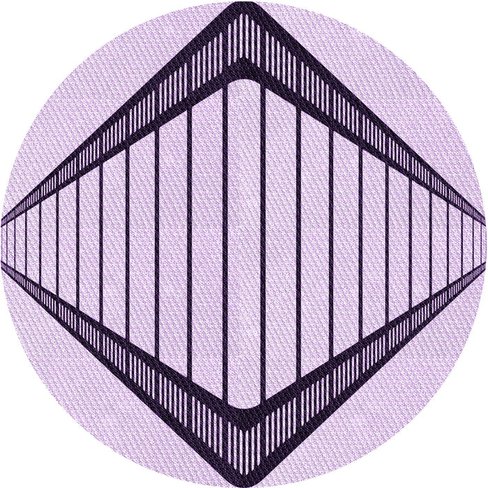 Square Patterned Purple Flower Purple Rug, pat3657pur