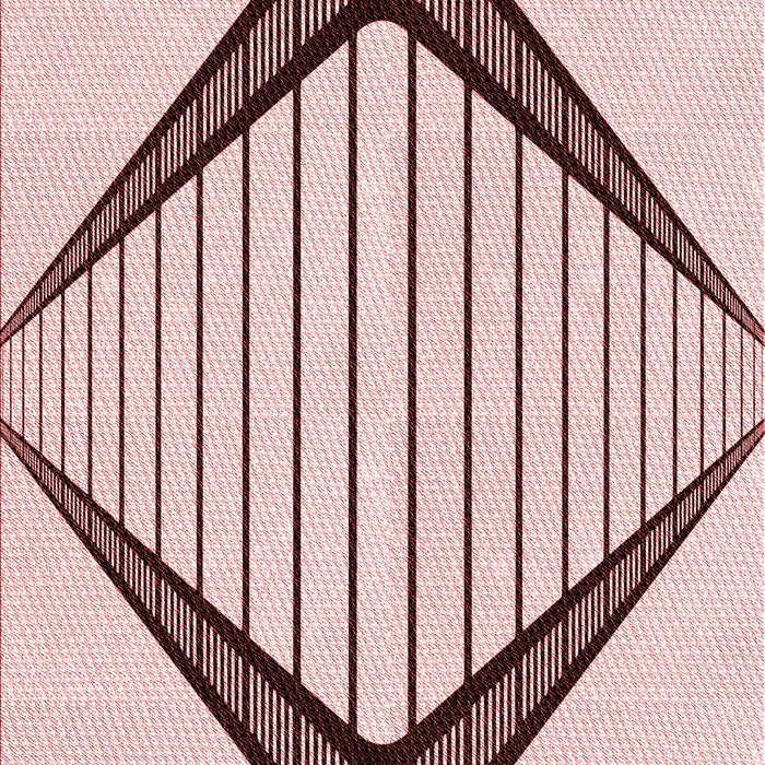 Patterned Red Rug, pat3657rd