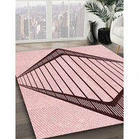 Patterned Red Rug, pat3657rd