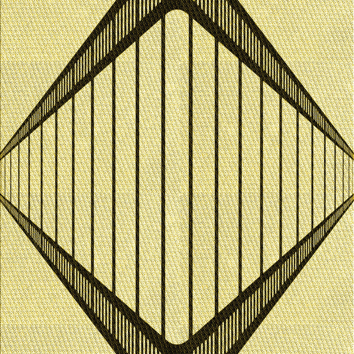 Patterned Sun Yellow Rug, pat3657yw