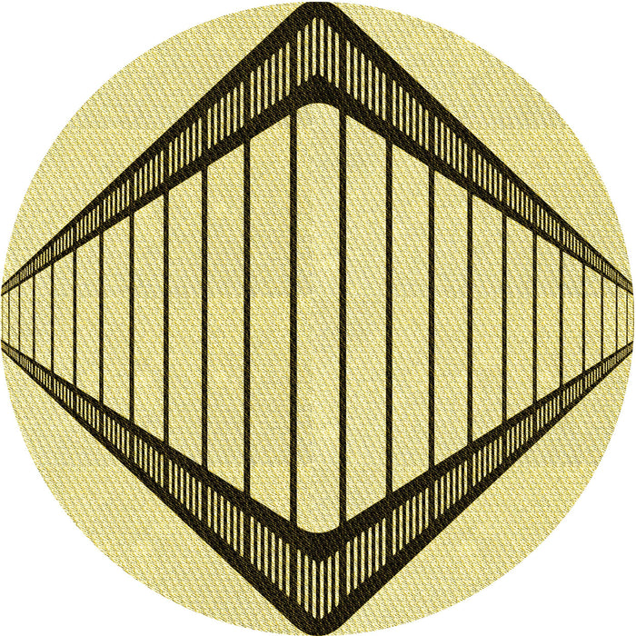 Square Patterned Sun Yellow Rug, pat3657yw