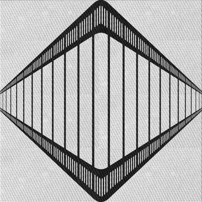 Sideview of Machine Washable Transitional Grey Gray Rug, wshpat3657