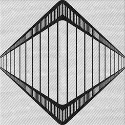Square Patterned Gray Novelty Rug, pat3657