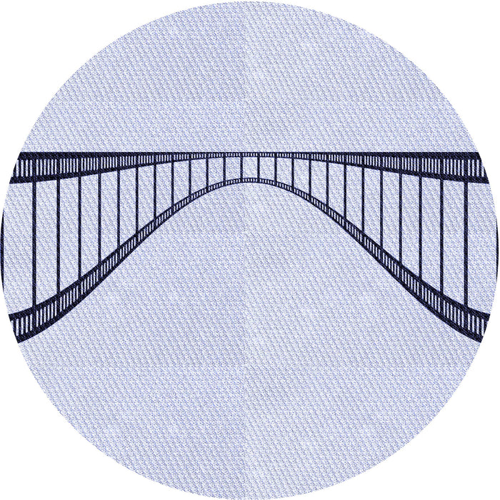 Square Patterned Lavender Blue Rug, pat3658blu