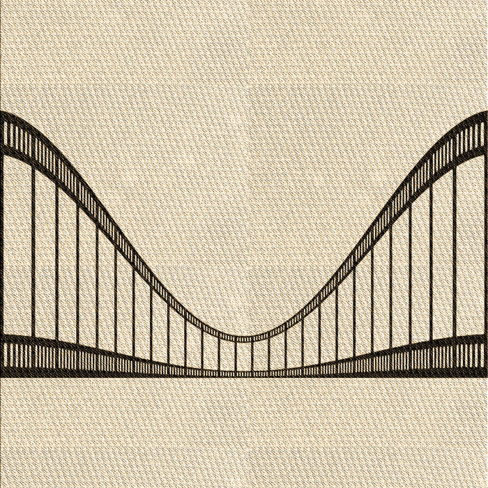 Patterned Moccasin Beige Rug, pat3658brn