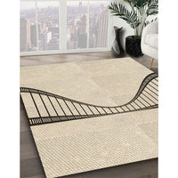 Patterned Moccasin Beige Rug, pat3658brn