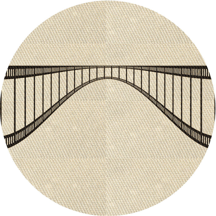 Square Patterned Moccasin Beige Rug, pat3658brn