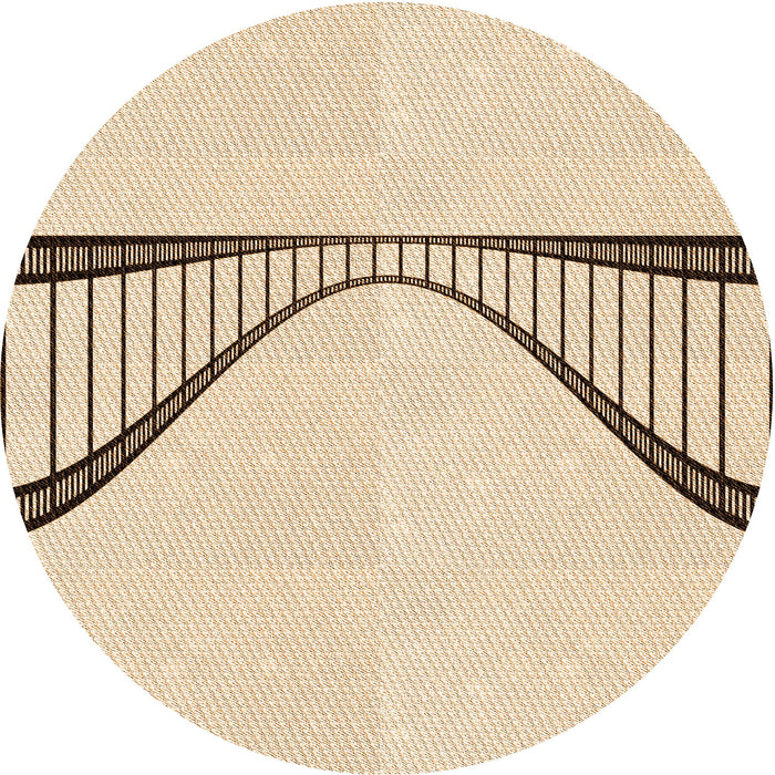 Square Machine Washable Transitional Peru Brown Rug in a Living Room, wshpat3658org