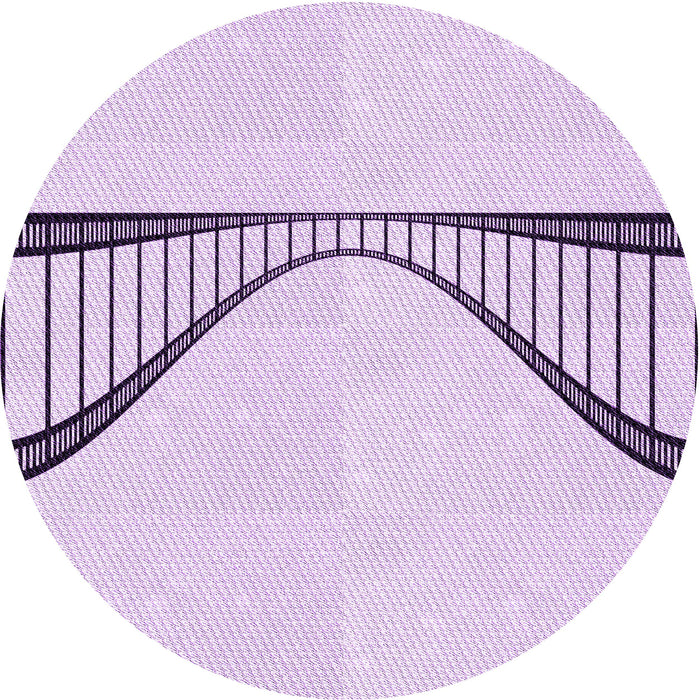 Square Patterned Orchid Purple Rug, pat3658pur