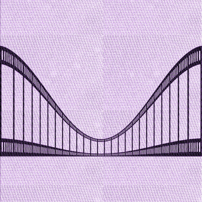 Patterned Orchid Purple Rug, pat3658pur