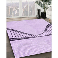 Patterned Orchid Purple Rug, pat3658pur