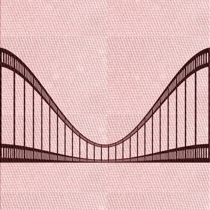 Patterned Pink Rug, pat3658rd