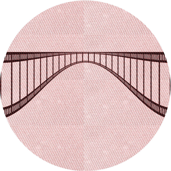 Square Patterned Pink Rug, pat3658rd