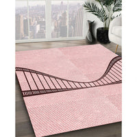 Patterned Pink Rug, pat3658rd