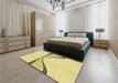 Patterned Sun Yellow Rug in a Bedroom, pat3658yw