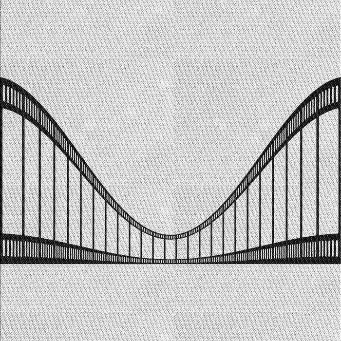 Patterned Off-White Novelty Rug, pat3658