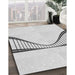 Machine Washable Transitional White Smoke Rug in a Family Room, wshpat3658