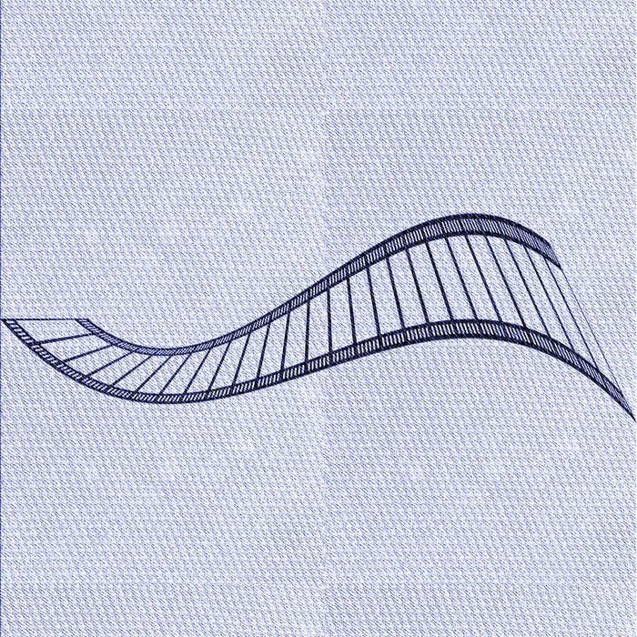 Patterned Jeans Blue Rug, pat3659blu