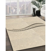 Patterned Moccasin Beige Rug, pat3659brn