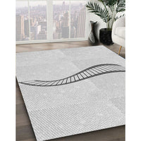 Patterned Cloud Gray Rug, pat3659gry