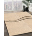 Patterned Moccasin Beige Rug in Family Room, pat3659org