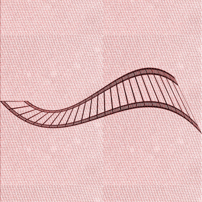 Patterned Light Coral Pink Rug, pat3659rd