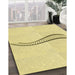 Machine Washable Transitional Yellow Rug in a Family Room, wshpat3659yw