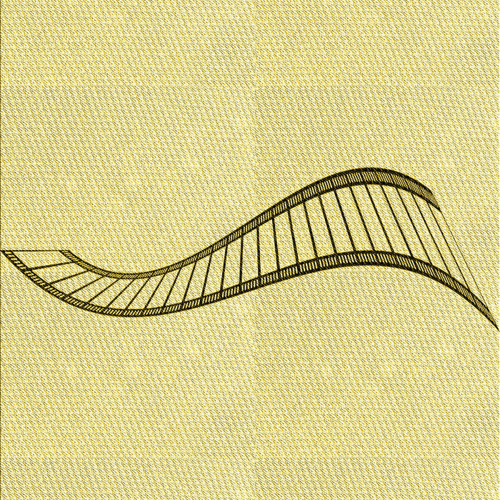 Patterned Yellow Rug, pat3659yw