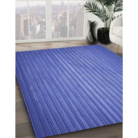 Patterned Sky Blue Rug, pat366blu