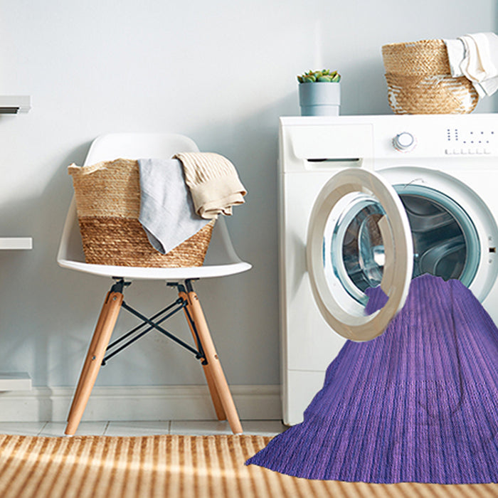 Machine Washable Transitional Amethyst Purple Rug in a Washing Machine, wshpat366pur