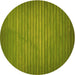 Square Patterned Pistachio Green Rug, pat366yw