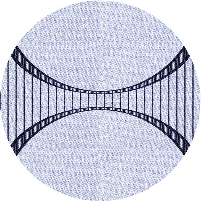 Square Machine Washable Transitional Lavender Blue Rug in a Living Room, wshpat3660blu