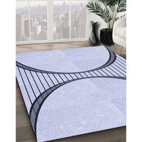 Patterned Lavender Blue Rug, pat3660blu