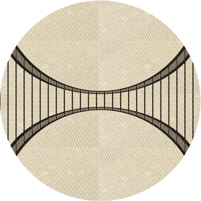 Square Patterned Moccasin Beige Rug, pat3660brn