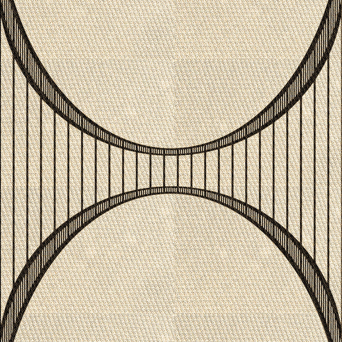 Patterned Moccasin Beige Rug, pat3660brn