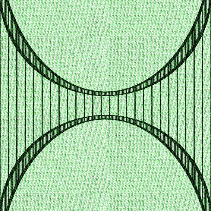 Patterned Mint Green Rug, pat3660grn