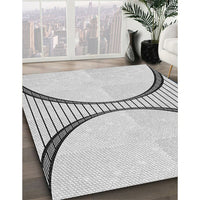 Patterned Platinum Gray Rug, pat3660gry