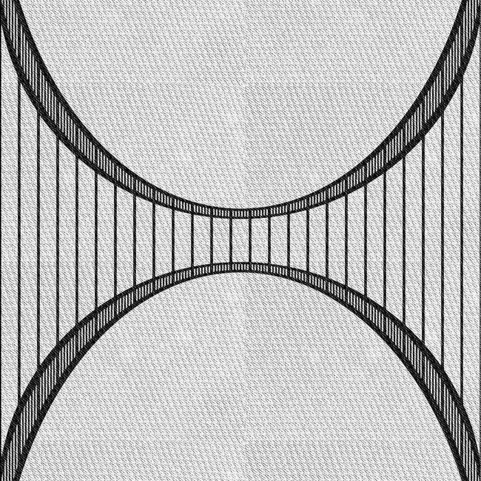 Machine Washable Transitional Platinum Gray Rug, wshpat3660gry