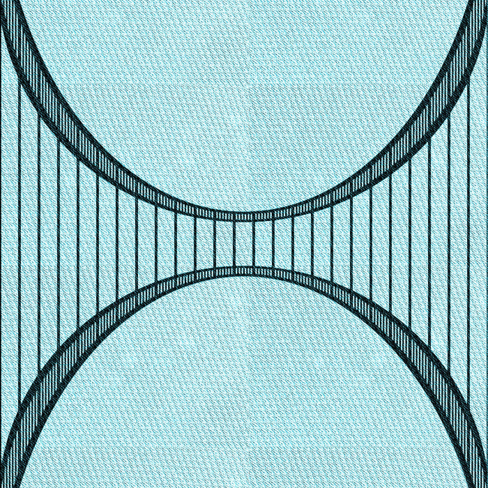 Patterned Electric Blue Rug, pat3660lblu