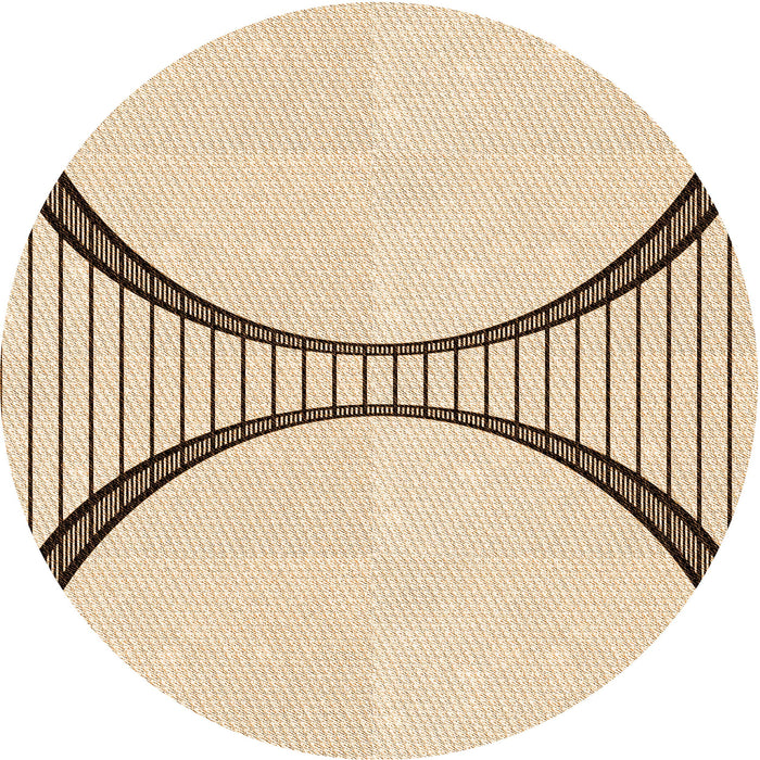 Square Machine Washable Transitional Peru Brown Rug in a Living Room, wshpat3660org