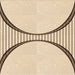 Round Patterned Peru Brown Rug, pat3660org